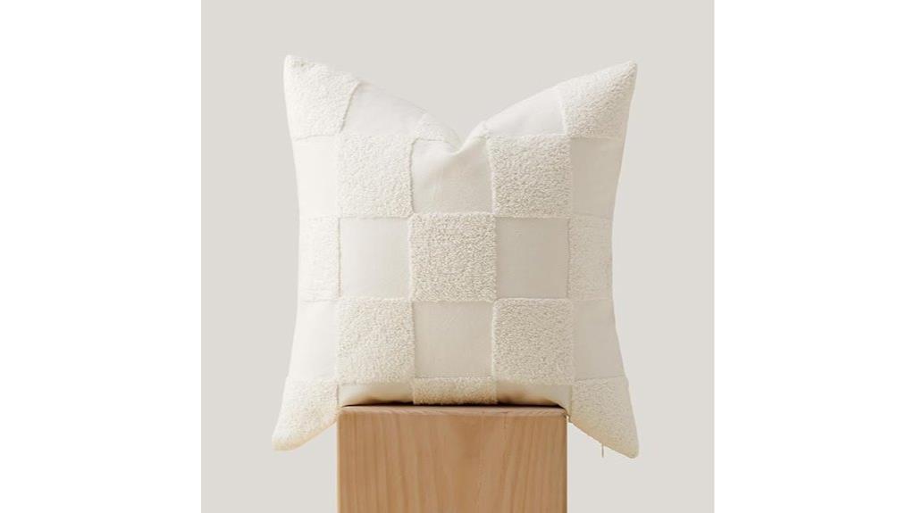 checkered pillow cover design