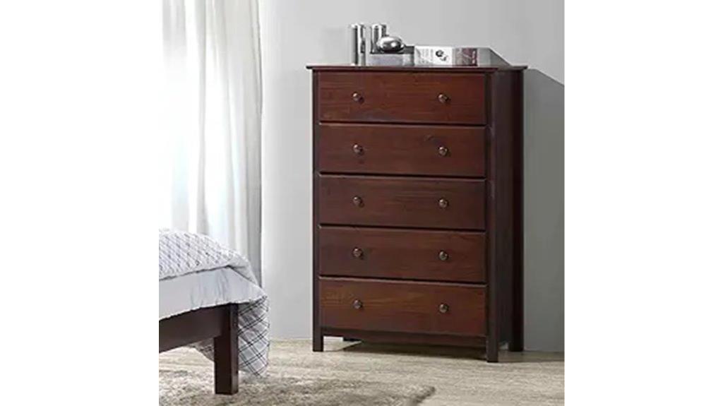 cherry finish shaker chest