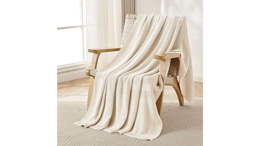 chunky cotton cozy blanket