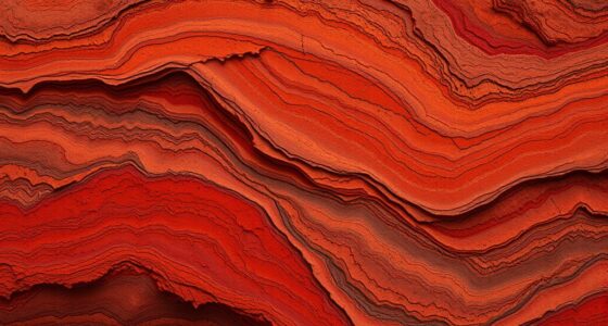 colorful clay ochre layering