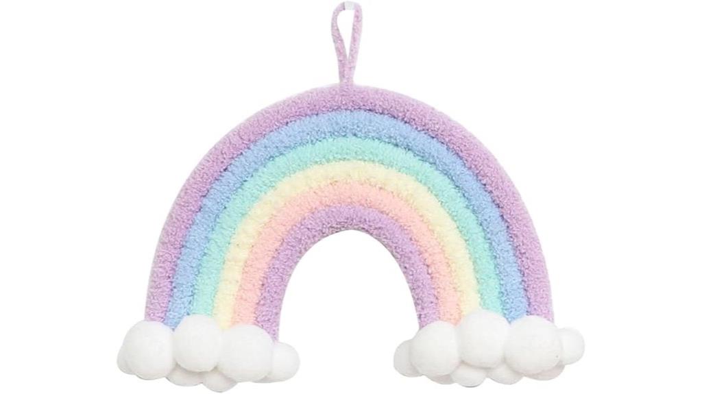 colorful macrame cloud decor