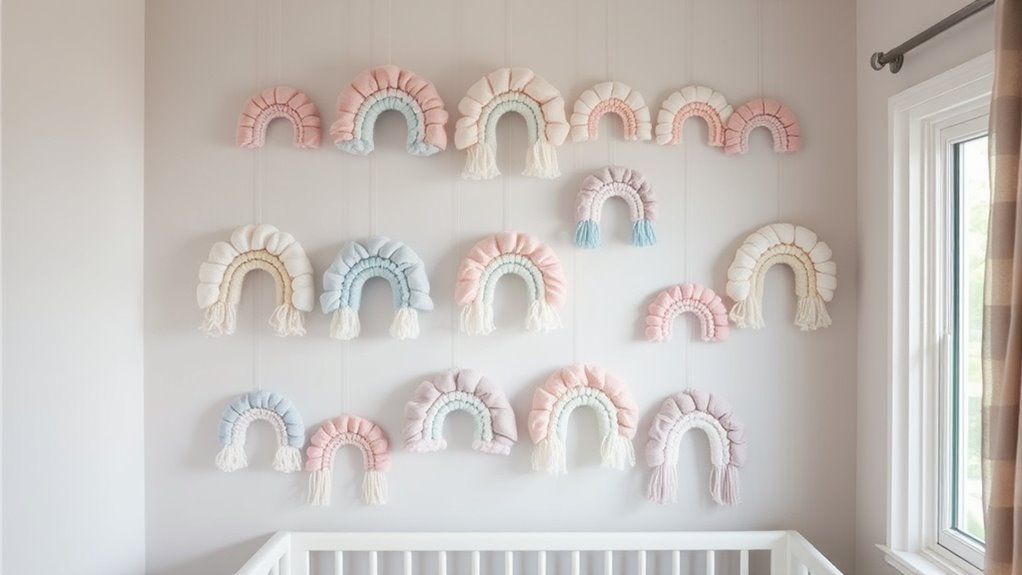 colorful nursery wall decor