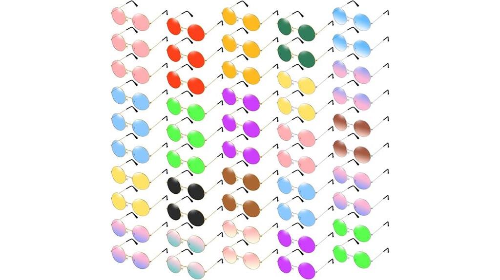 colorful round sunglasses bulk