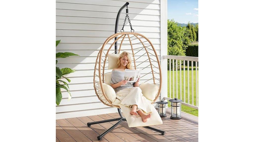 comfortable hanging chair set
