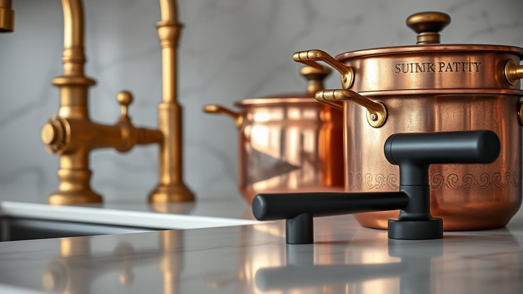 coordinate metal finish tones
