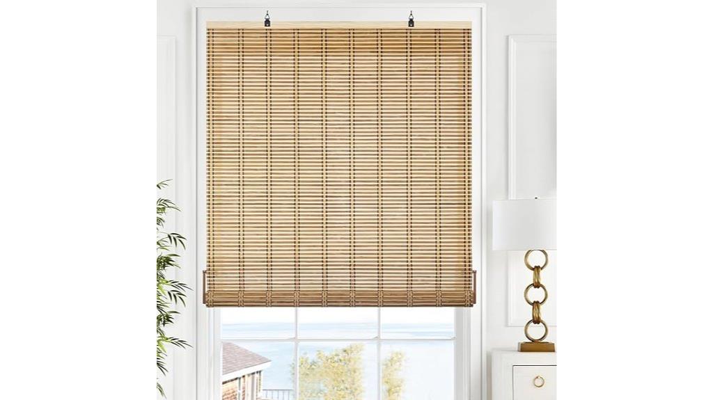 cordless bamboo window shades