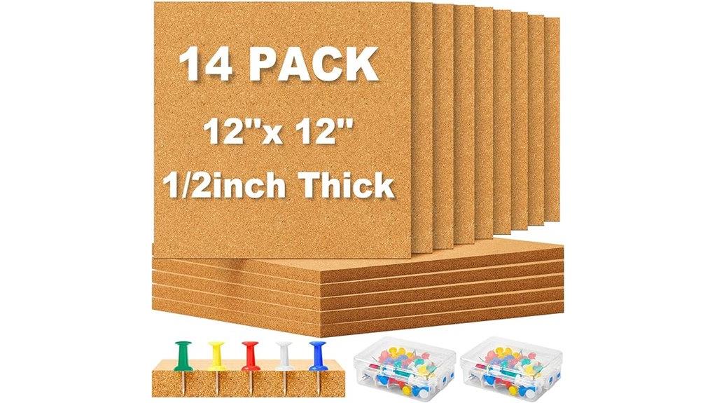 cork tiles bulletin boards