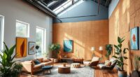 cork wall enhances sound quality