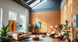 cork wall enhances sound quality