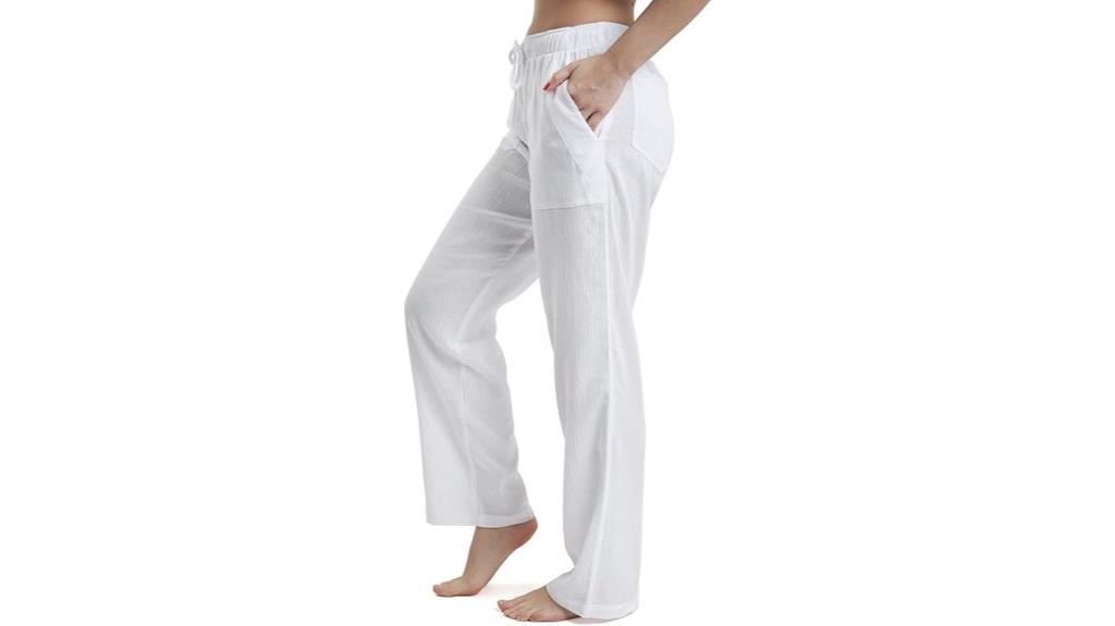 cotton gauze beach pants