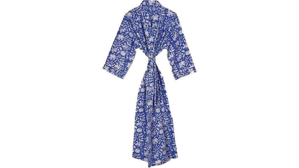 cotton hand block kimono