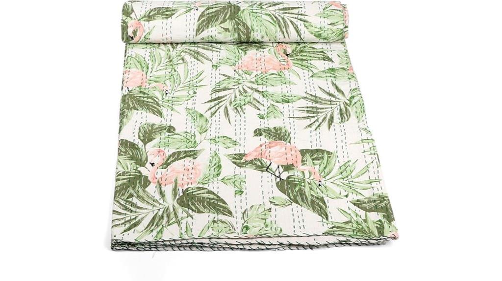 cotton paisley kantha quilt