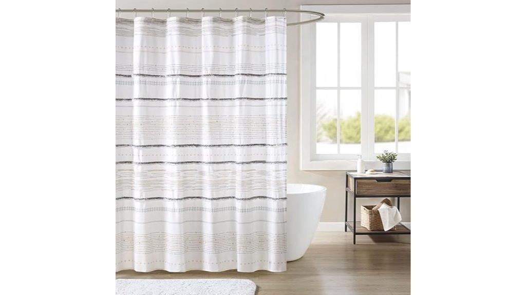 cotton shower curtain decor