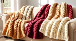 cozy chunky knit throws