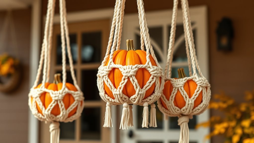 create rustic pumpkin holder