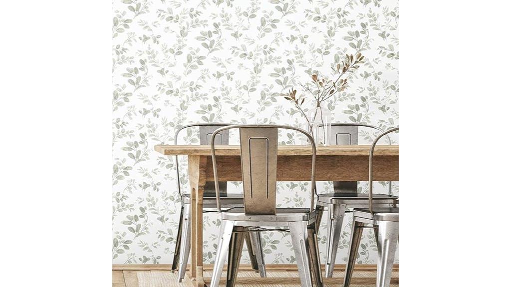 dancing leaves peel wallpaper