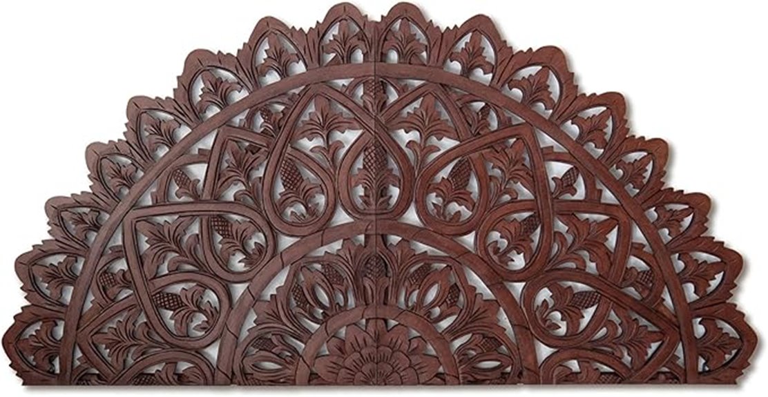 dark brown mahkota headboard