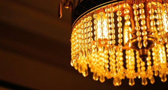 decorative beaded chandelier lighting