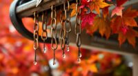 decorative rain chain gutters