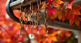 decorative rain chain gutters