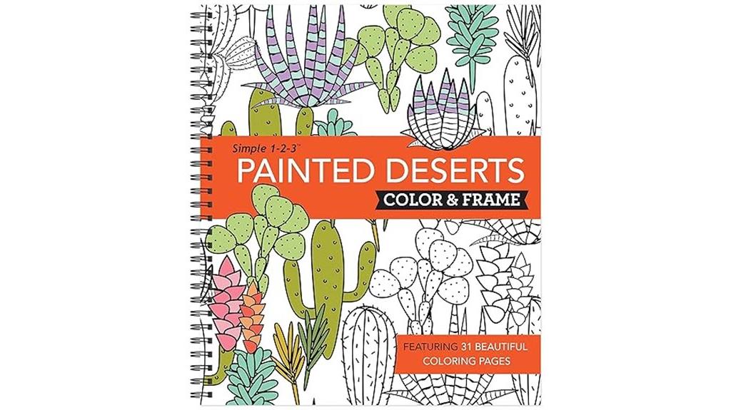 desert landscape coloring pages