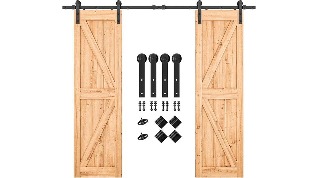 double barn door hardware