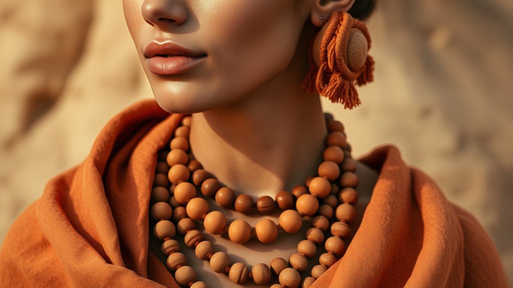 earthy warm textured accessories
