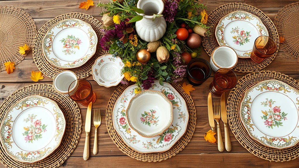 eclectic vintage china collection