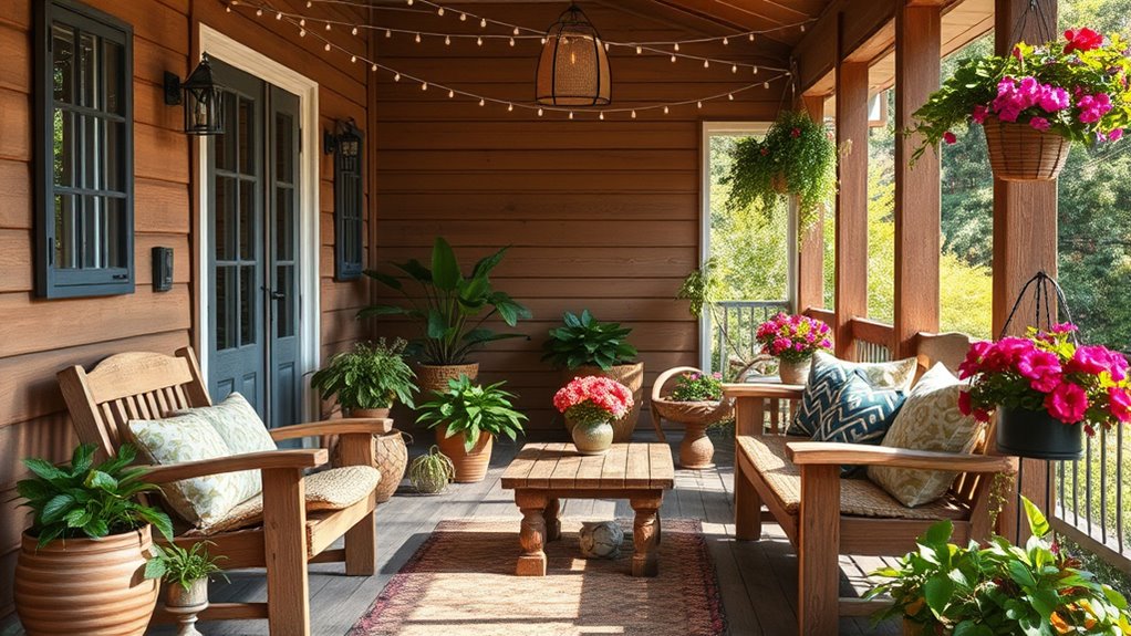 eco friendly porch decor