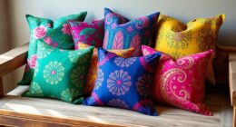eco friendly sari pillow collection