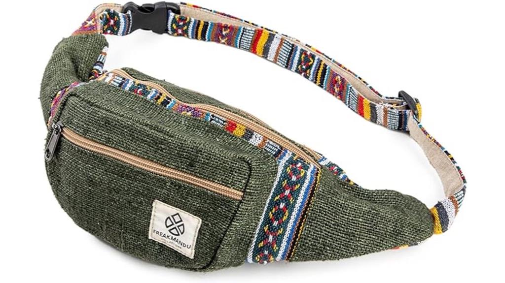 eco hemp fanny pack