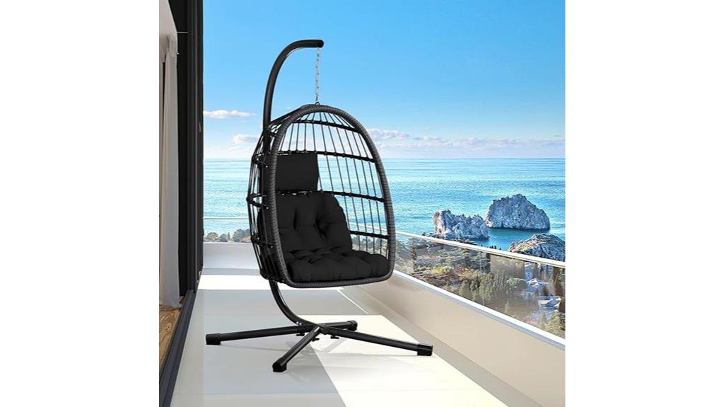egg shaped patio hammock