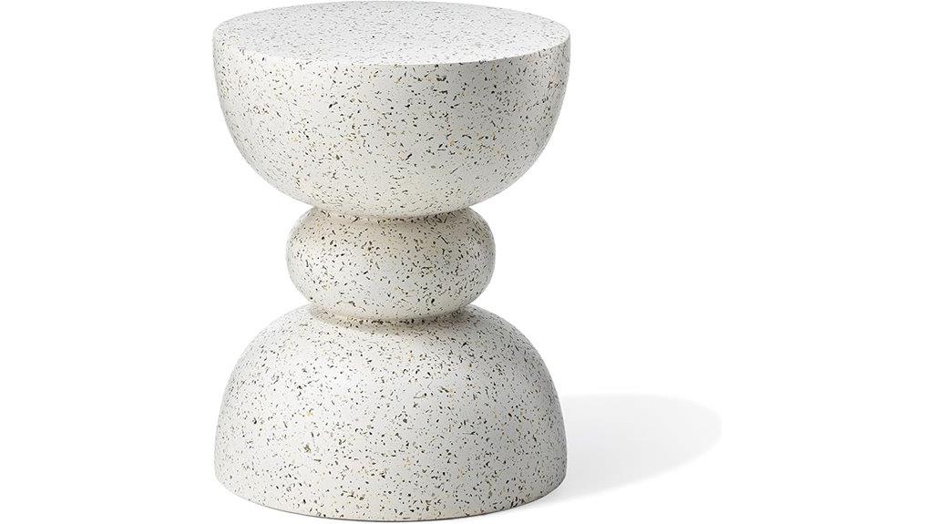 elegant faux white stool