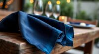 elegant indigo napkins