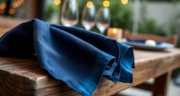 elegant indigo napkins