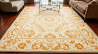 elegant ivory silk rugs