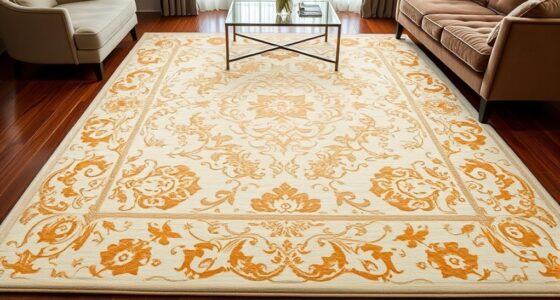 elegant ivory silk rugs