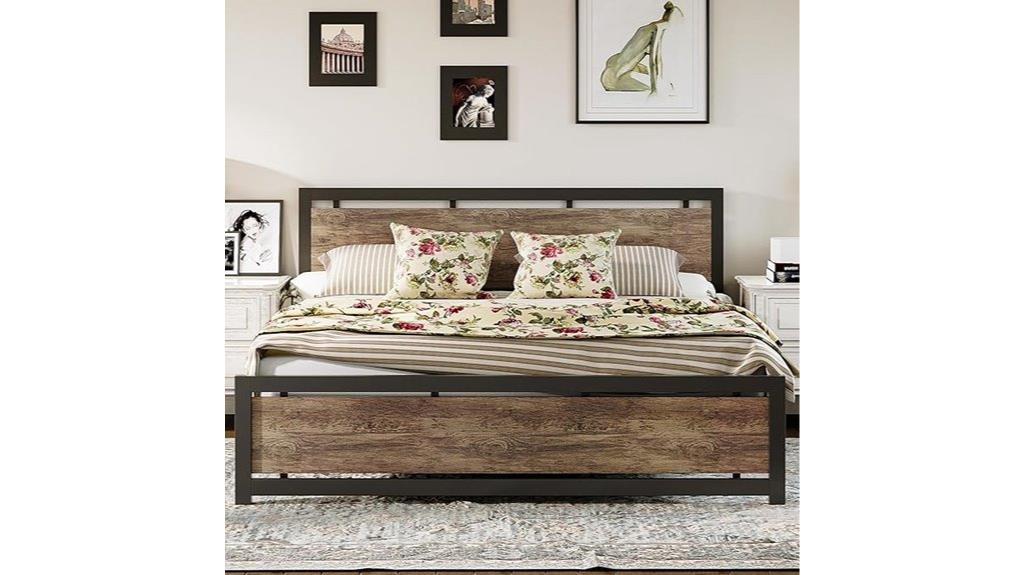 elegant king bed frame