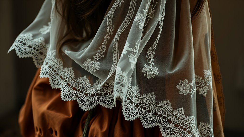 elegant lace with mystical motifs