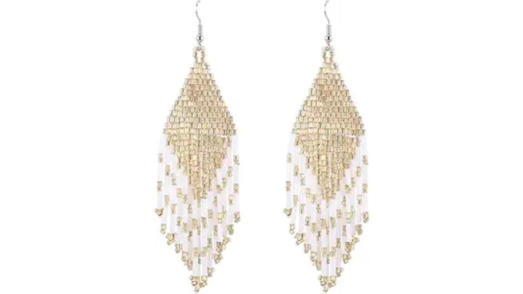 elegant long beaded tassels