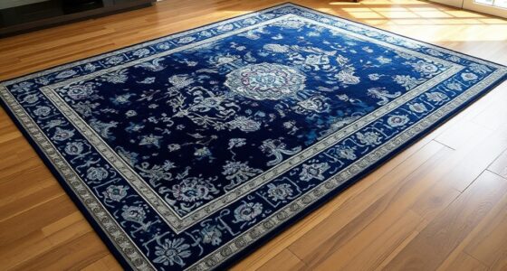 elegant navy silk rugs