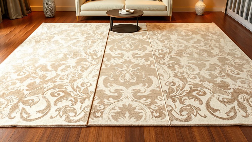 elegant neutral silk carpets