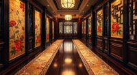 elegant silk hallway runners