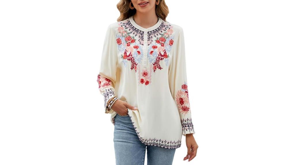 embroidered fall mexican blouses