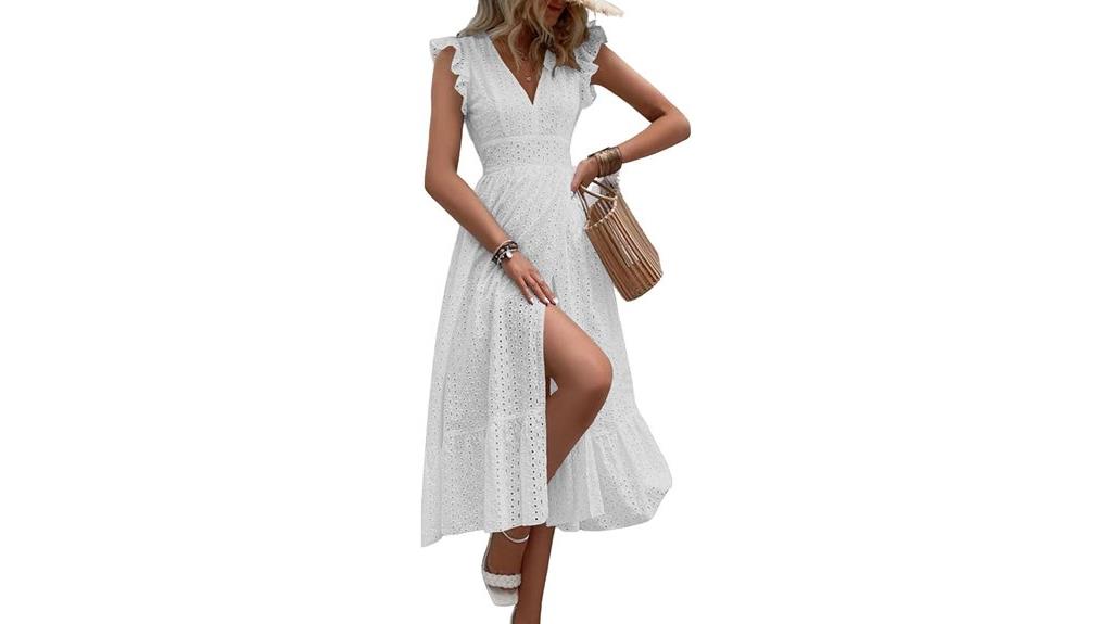 embroidered lace summer dress