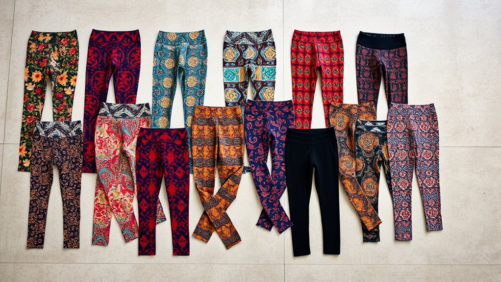 ethnic print yoga leggings