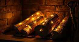 fairy light logs for fireplaces