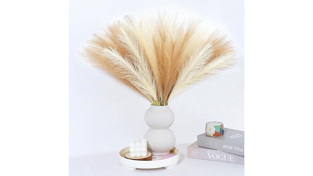 faux brown pampas grass