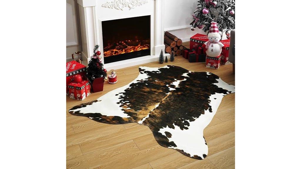 faux cowhide rug 5 2x4 6