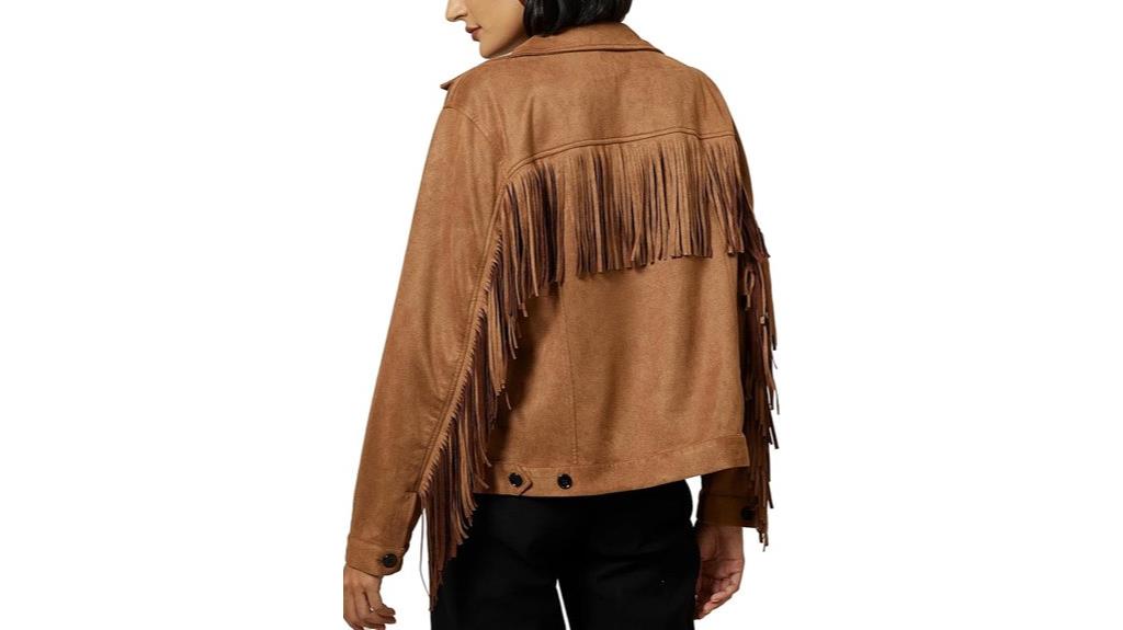 faux suede cowgirl jacket